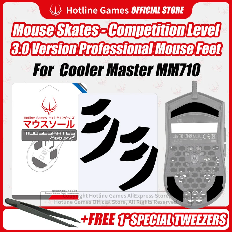 2 Sets Hotline Games 3.0 Mouse Skates Mouse Feet Replacement for Cooler Master MM710 Gaming Mouse,Smooth,Durable,Glide Feet Pads
2 Sets Hotline Games 3.0 Mouse Skates Mouse Feet Replacement for Cooler Master MM710 Gaming Mouse,Smooth,Durable,Glide Feet Pads