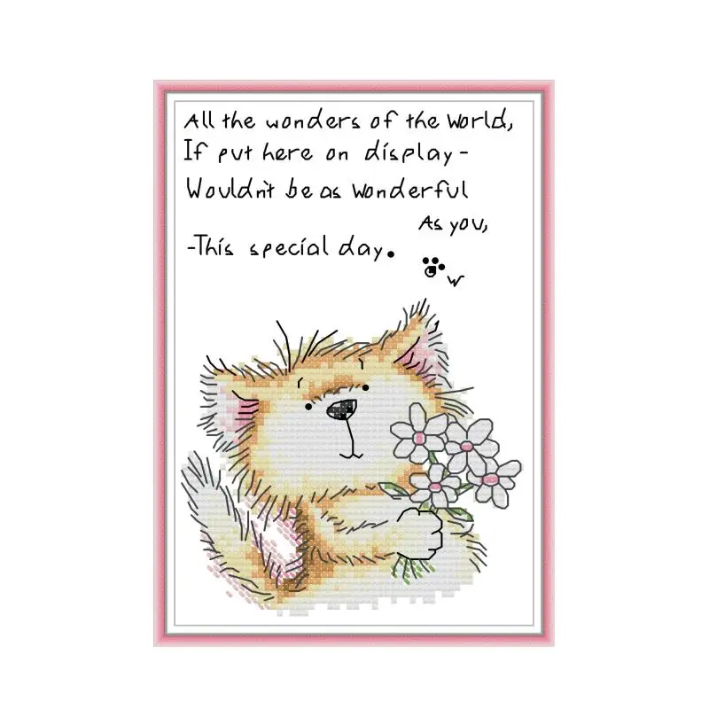 DA546 милый кот 10 набор для вышивки крестом aida 14ct 11ct графический принт холст вышивки крестиком рукоделие вышивка DIY ручная работа плюс
DA546 милый кот 10 набор для вышивки крестом aida 14ct 11ct графический принт холст вышивки крестиком рукоделие вышивка DIY ручная работа плюс