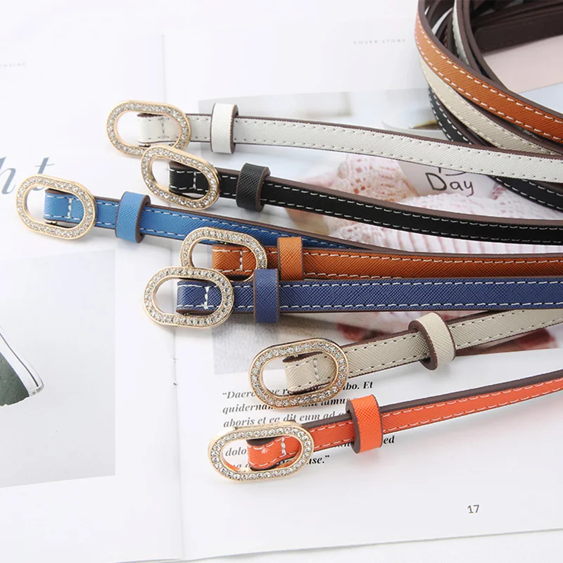 Fashion Women Luxury Brand Rhinestone Ovaal Buckle Belt Fine Pu Leather Corset Waist Strap Candy Colors Ladies Female Waistband
Fashion Women Luxury Brand Rhinestone Ovaal Buckle Belt Fine Pu Leather Corset Waist Strap Candy Colors Ladies Female Waistband