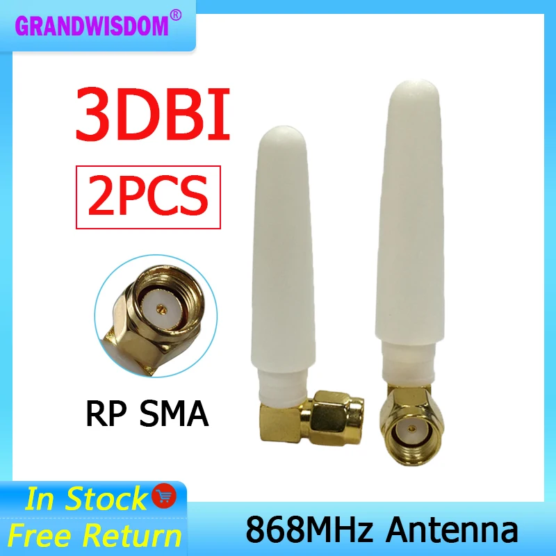 GRANDWISDOM 2 шт. 868 МГц антенна 3dbi sma женская 915 МГц lora antene pbx iot модуль lorawan сигнальный приемник антенна
GRANDWISDOM 2 шт. 868 МГц антенна 3dbi sma женская 915 МГц lora antene pbx iot модуль lorawan сигнальный приемник антенна