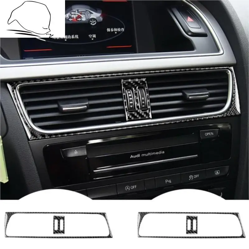 2009-2016Carbon Fiber Car Interior Navigation Central Control Panel Air Conditioning Vent Cover Frame for AUDI A4B8 accessories
2009-2016Carbon Fiber Car Interior Navigation Central Control Panel Air Conditioning Vent Cover Frame for AUDI A4B8 accessories