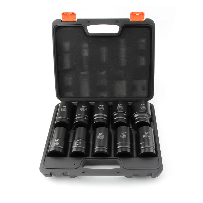 1" Inch 88mm Length 10Pcs 6-Point Heavy Duty Impact Sockets Box Set Thick Tire Pneumatic Tools Large Size Socket
1" Inch 88mm Length 10Pcs 6-Point Heavy Duty Impact Sockets Box Set Thick Tire Pneumatic Tools Large Size Socket