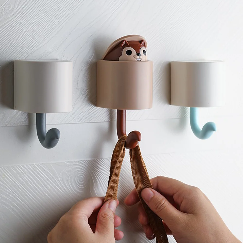 Creative Cute Key Holder Wall Mounted Sundries Organizer Hat Rack Decorative Wall Hooks Clothes Storage Rack Retractable Head
Creative Cute Key Holder Wall Mounted Sundries Organizer Hat Rack Decorative Wall Hooks Clothes Storage Rack Retractable Head
