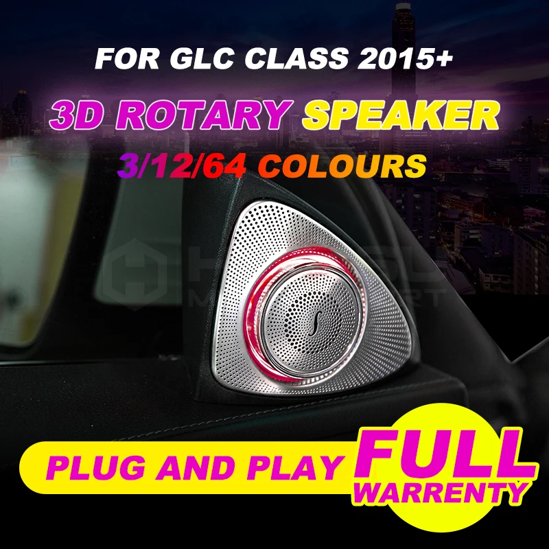 LED 3D speaker For GLC class X253 GLC200 GLC260 GLC300 speaker Rotating speaker 3 colors 3D rotary tweeter with light
LED 3D speaker For GLC class X253 GLC200 GLC260 GLC300 speaker Rotating speaker 3 colors 3D rotary tweeter with light