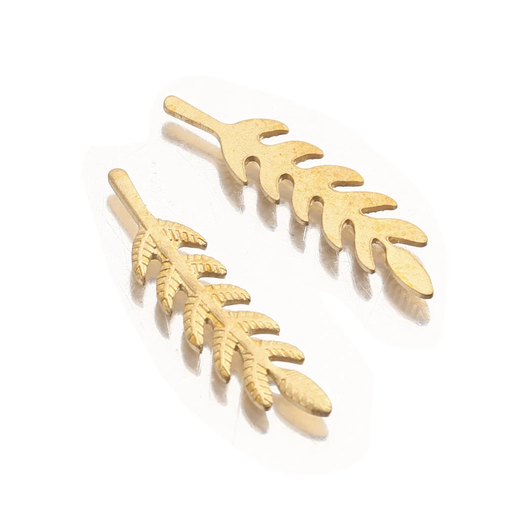 50Pcs/Lot Raw Brass Wheat Stalks Charms Leaf Pendant For Diy Earrings Bracelet Jewelry Making Craft Wholesale Handmade
50Pcs/Lot Raw Brass Wheat Stalks Charms Leaf Pendant For Diy Earrings Bracelet Jewelry Making Craft Wholesale Handmade