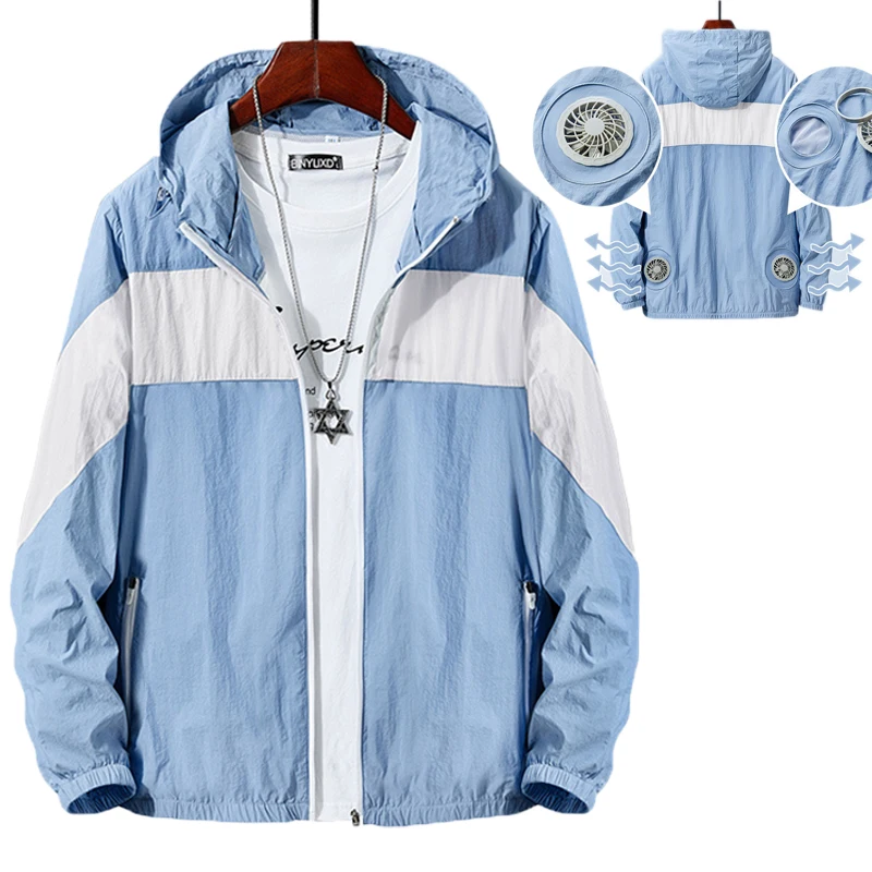 Anti Uv Fan Air Conditioning Jacket Summer Cooling Electric Factory Fan Cooling Coat Anti Heatstroke Sun Protection Outfit Tops
Anti Uv Fan Air Conditioning Jacket Summer Cooling Electric Factory Fan Cooling Coat Anti Heatstroke Sun Protection Outfit Tops