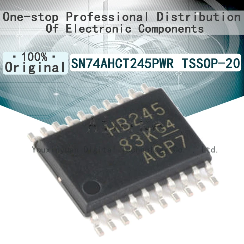 Новинка, оригинальный Восьмиканальный приемопередатчик 74AHCT245PW AHCT245 SN74AHCT245PWR HB245 с тройным выходом, 10 шт.
Новинка, оригинальный Восьмиканальный приемопередатчик 74AHCT245PW AHCT245 SN74AHCT245PWR HB245 с тройным выходом, 10 шт.
