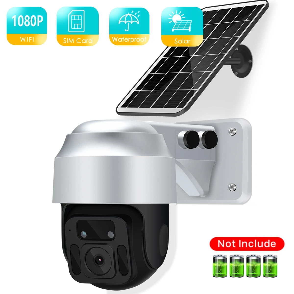 BESDER 4G SIM Card 1080P IP Camera WIFI Outdoor 8W Solar Panel 12000mAh Battery Security Camera PTZ CCTV Smart Security Monitor
BESDER 4G SIM Card 1080P IP Camera WIFI Outdoor 8W Solar Panel 12000mAh Battery Security Camera PTZ CCTV Smart Security Monitor