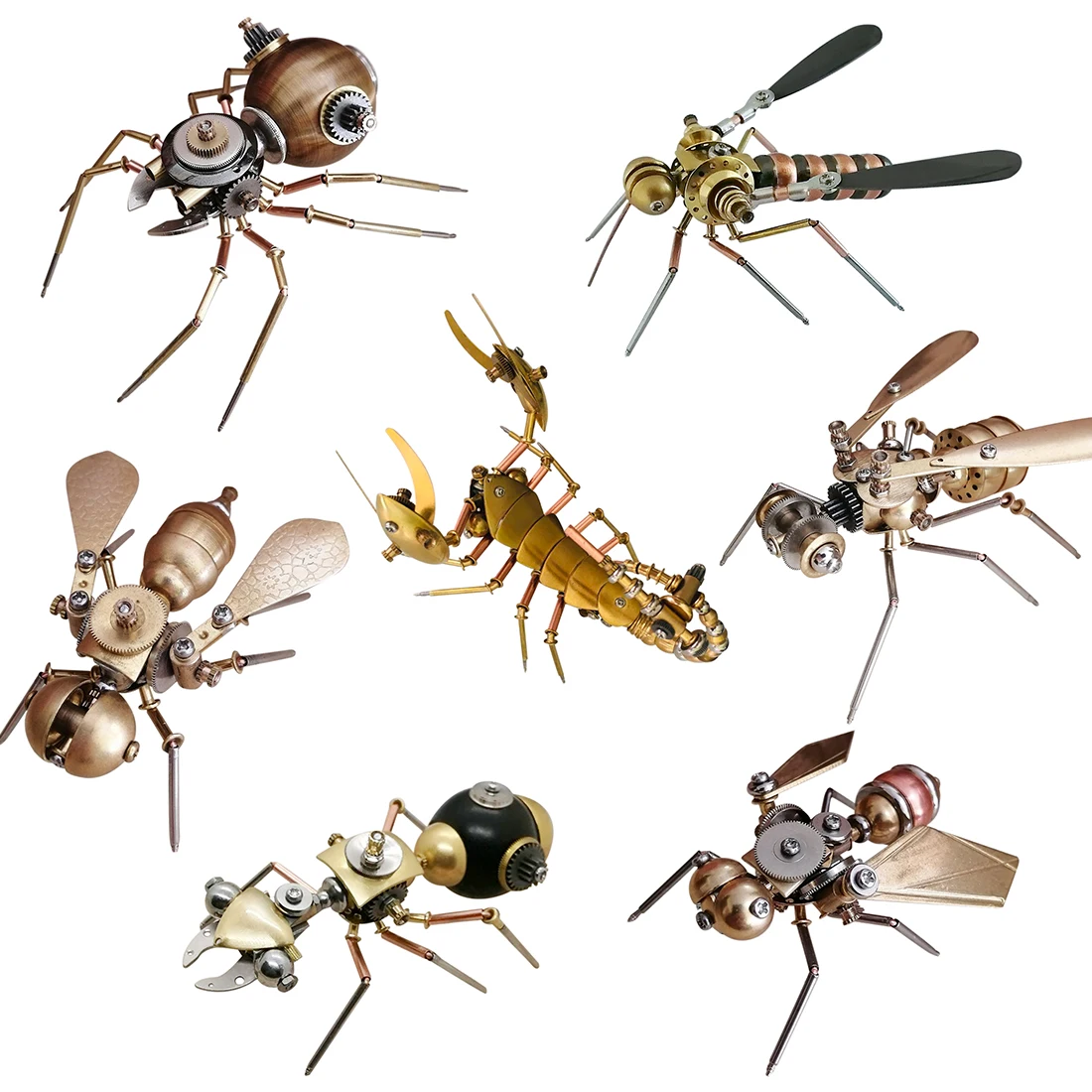 9.5 x 8.5 x 5CM 3D Metal Mechanical Insect Handicrafts Mechanical Finished Model for Home Table Decor - Mosquito
9.5 x 8.5 x 5CM 3D Metal Mechanical Insect Handicrafts Mechanical Finished Model for Home Table Decor - Mosquito