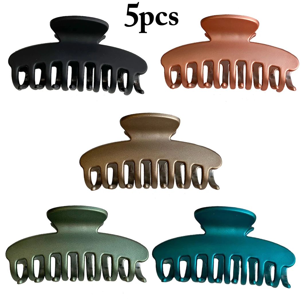 5PCS Women Girls Hair Claw Clip Fashion Simple Large Hair Clamp Clip Shower Hair Clip Make up Hairdress Hair Styling Tool
5PCS Women Girls Hair Claw Clip Fashion Simple Large Hair Clamp Clip Shower Hair Clip Make up Hairdress Hair Styling Tool