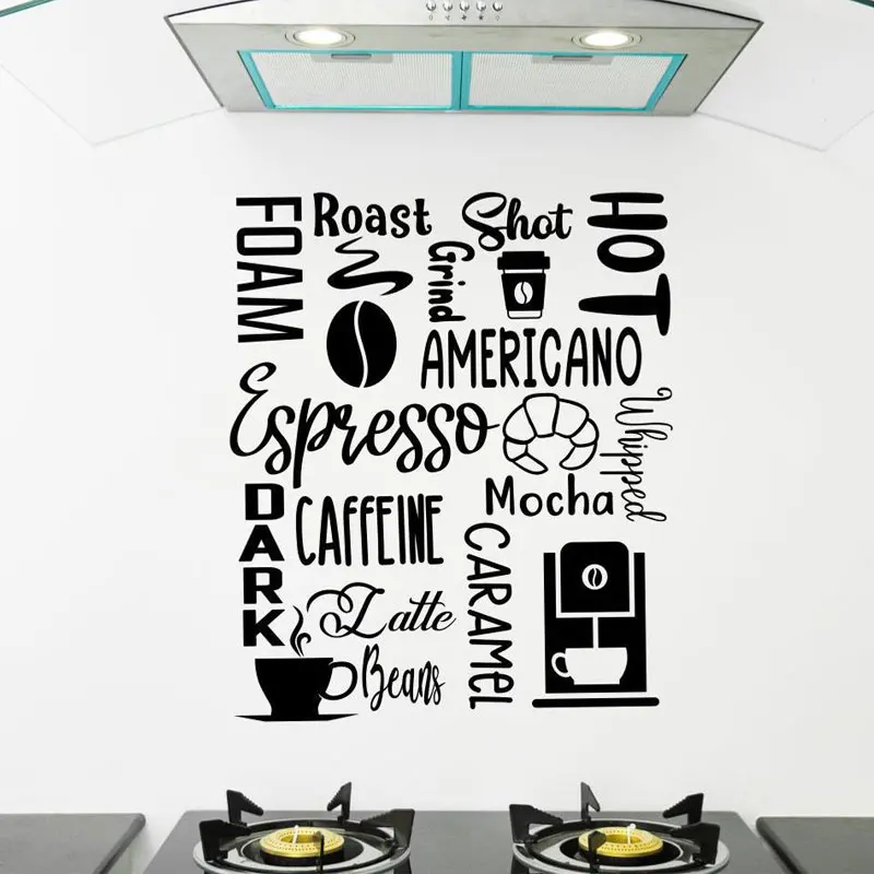 Coffee Words Quotes Wall Sticker Espresso Subway Kitchen Coffee Shop Sign Wall Window Decals Removable Art Murals Wallpaper 4454
Coffee Words Quotes Wall Sticker Espresso Subway Kitchen Coffee Shop Sign Wall Window Decals Removable Art Murals Wallpaper 4454