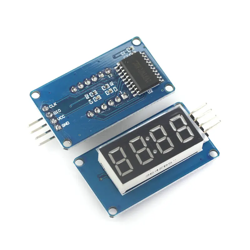 TM1637 LED Display Module 7 Segment 4 Bits 0.36 Inch Clock RED Anode Digital Tube Four Serial Driver Board Pack
TM1637 LED Display Module 7 Segment 4 Bits 0.36 Inch Clock RED Anode Digital Tube Four Serial Driver Board Pack
