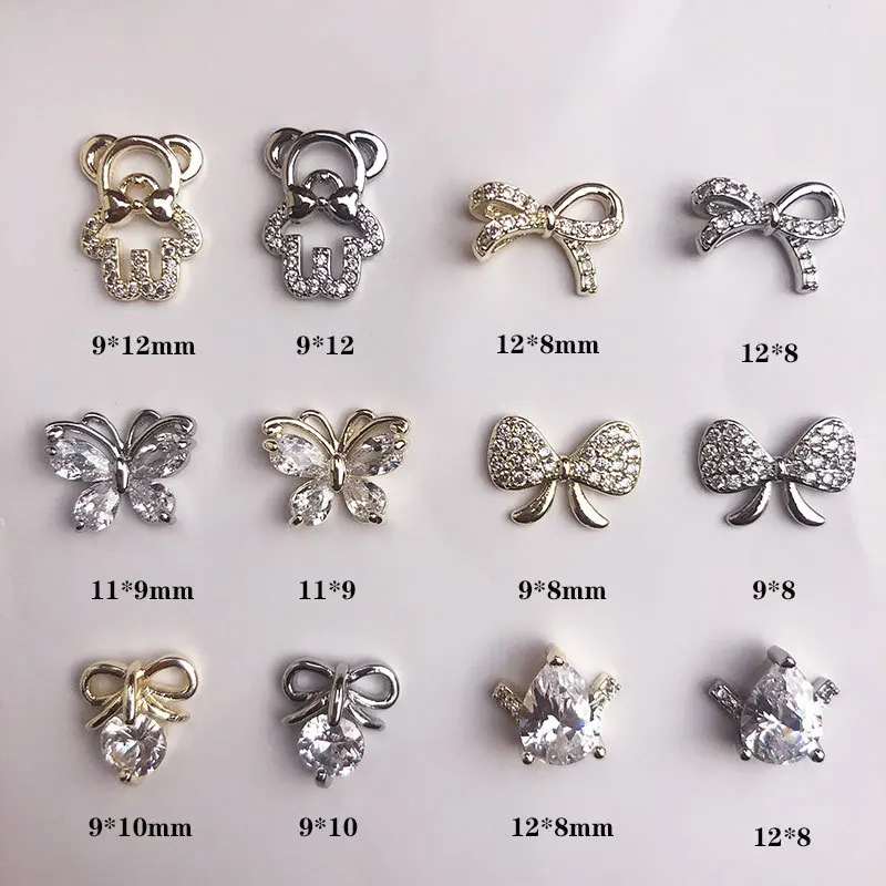 5pcs/Package Bear Butterfly Pattern Pearl Rhinestone 3D Gold Silver Crystal Zircon Japanese Style Nail Rhinestone
5pcs/Package Bear Butterfly Pattern Pearl Rhinestone 3D Gold Silver Crystal Zircon Japanese Style Nail Rhinestone