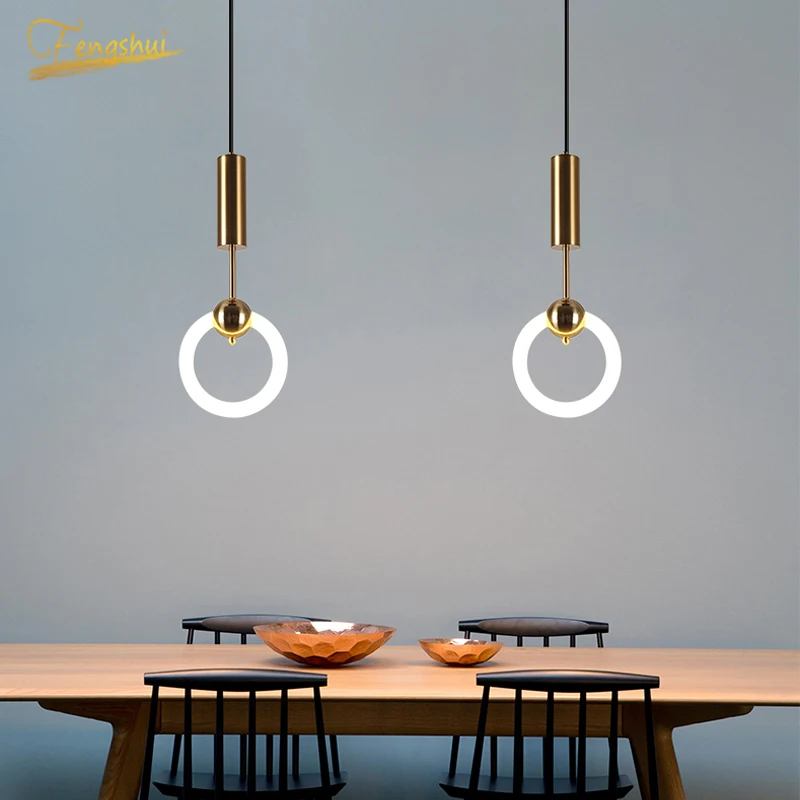 Modern Minimalist LED Pendant Lights Lighting Iron Acrylic Ring Pendant Lamp Loft Dining Room Kitchen Bar Bedroom Hanging Lamp
Modern Minimalist LED Pendant Lights Lighting Iron Acrylic Ring Pendant Lamp Loft Dining Room Kitchen Bar Bedroom Hanging Lamp