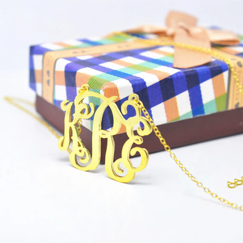 Monogram Name Necklace Personalized Customize Nameplate Initial Jewelry nom bijoux collar de nombre
Monogram Name Necklace Personalized Customize Nameplate Initial Jewelry nom bijoux collar de nombre