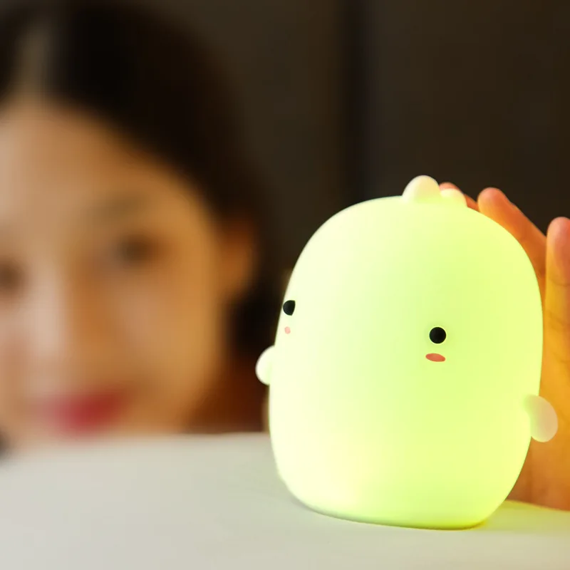 LED Night Light Dragon Silicone Lamp USB Rechargerble Patting Colorful Light Atmosphere Bedside Table Lamp Bedroom Decor
LED Night Light Dragon Silicone Lamp USB Rechargerble Patting Colorful Light Atmosphere Bedside Table Lamp Bedroom Decor