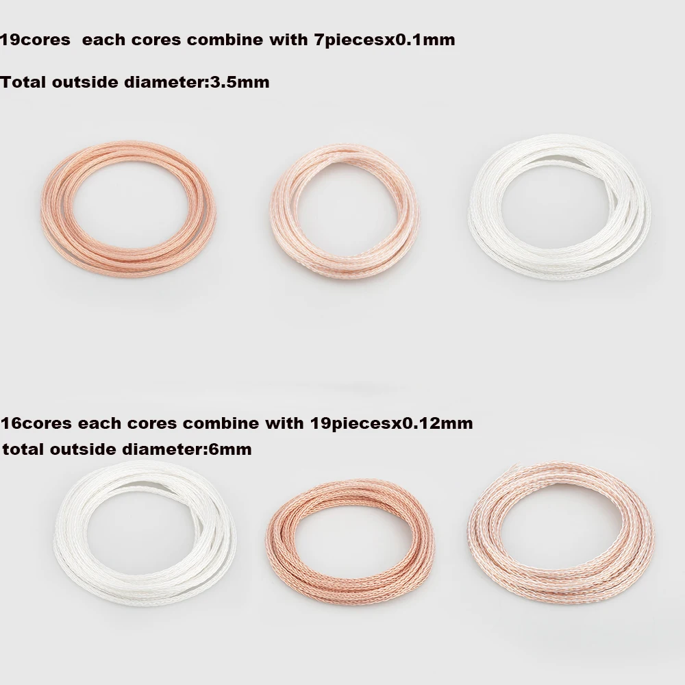 Audiocrast 1619AG 16cores 6N OCC Silver PTFE Cable for DIY Headphone cable Earphone Headphone DIY Cable For Custom Headset
Audiocrast 1619AG 16cores 6N OCC Silver PTFE Cable for DIY Headphone cable Earphone Headphone DIY Cable For Custom Headset
