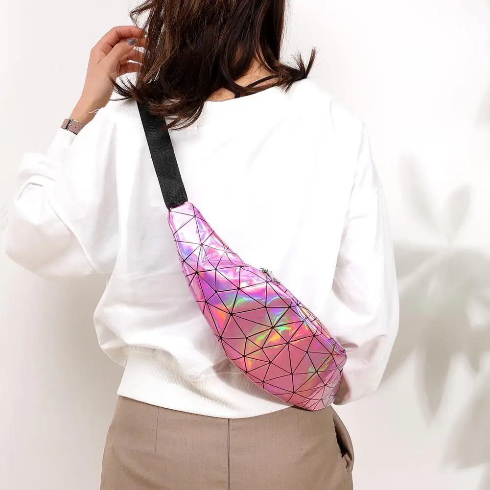 Women Men Waist Packs Patent Leather Geometric Crossbody Shoulder Chest Fanny Belt Bags Unisex Pouch for Travel Accessories
Women Men Waist Packs Patent Leather Geometric Crossbody Shoulder Chest Fanny Belt Bags Unisex Pouch for Travel Accessories
