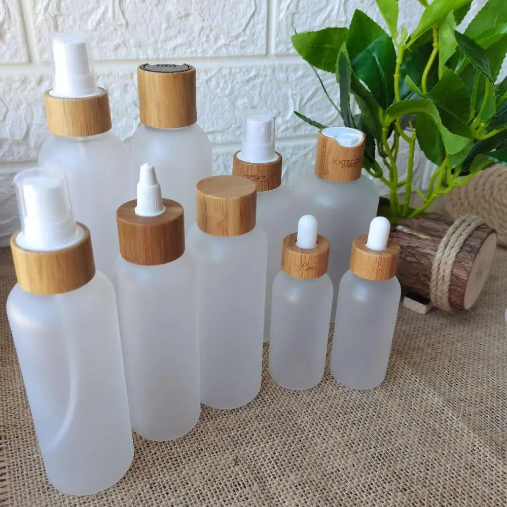 10pcs/lot Cosmetic Beauty Packaging Frost Bottle Plastic Toner Lotion PET Plastic Bottle with Bamboo Cap for Skin Care Face Care
10pcs/lot Cosmetic Beauty Packaging Frost Bottle Plastic Toner Lotion PET Plastic Bottle with Bamboo Cap for Skin Care Face Care