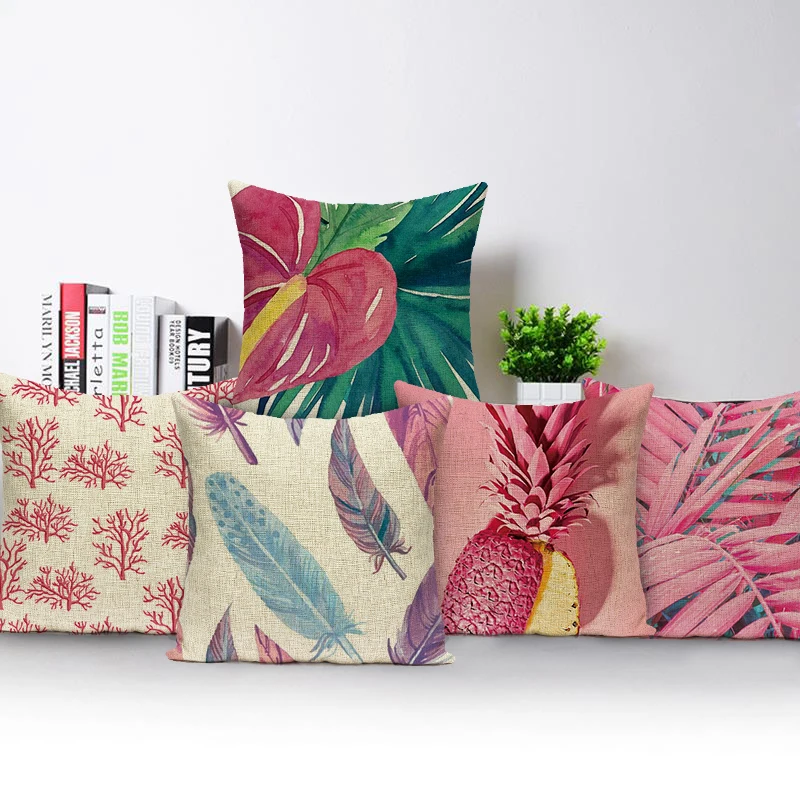 Tropical Plants Summer Plants Pattern Cushion Cover Home Decor Decorative Car Seat Flower Leaf Throw Pillow Cover For Sofa
Tropical Plants Summer Plants Pattern Cushion Cover Home Decor Decorative Car Seat Flower Leaf Throw Pillow Cover For Sofa