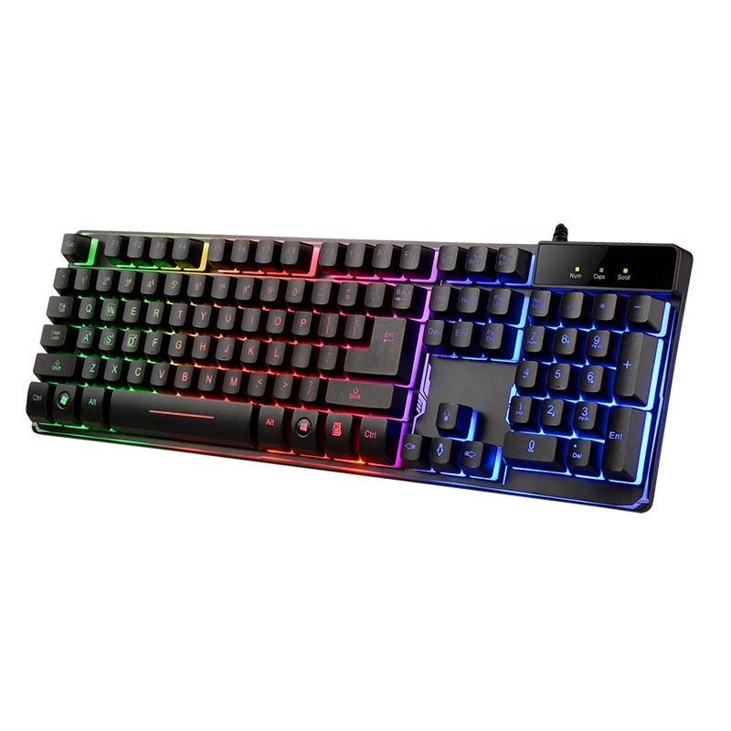Механическая игровая клавиатура-104 ключи разных цветов RGB светильник Светящиеся светодиодный задний светильник Проводной Водонепроницаемый программируемый, подходит для ПК
Механическая игровая клавиатура-104 ключи разных цветов RGB светильник Светящиеся светодиодный задний светильник Проводной Водонепроницаемый программируемый, подходит для ПК