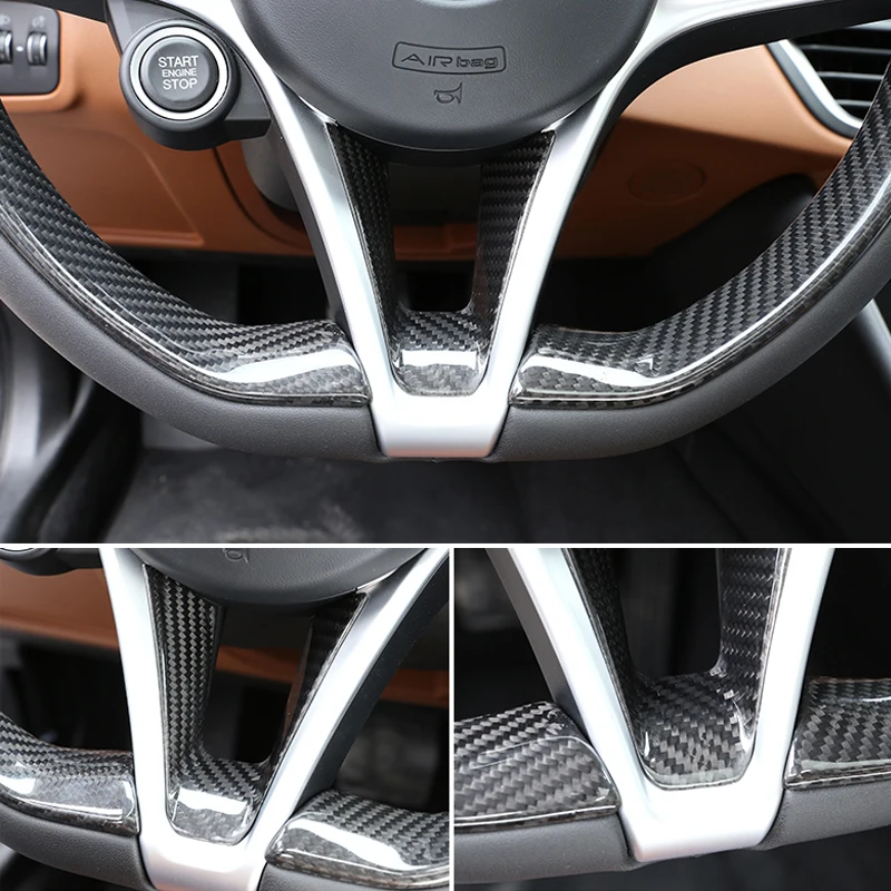 For Alfa Romeo Giulia 952 Stelvio 2017-2020 Real Carbon Fiber Car Interior Steering Wheel Button Control Switch Strip Trim
For Alfa Romeo Giulia 952 Stelvio 2017-2020 Real Carbon Fiber Car Interior Steering Wheel Button Control Switch Strip Trim