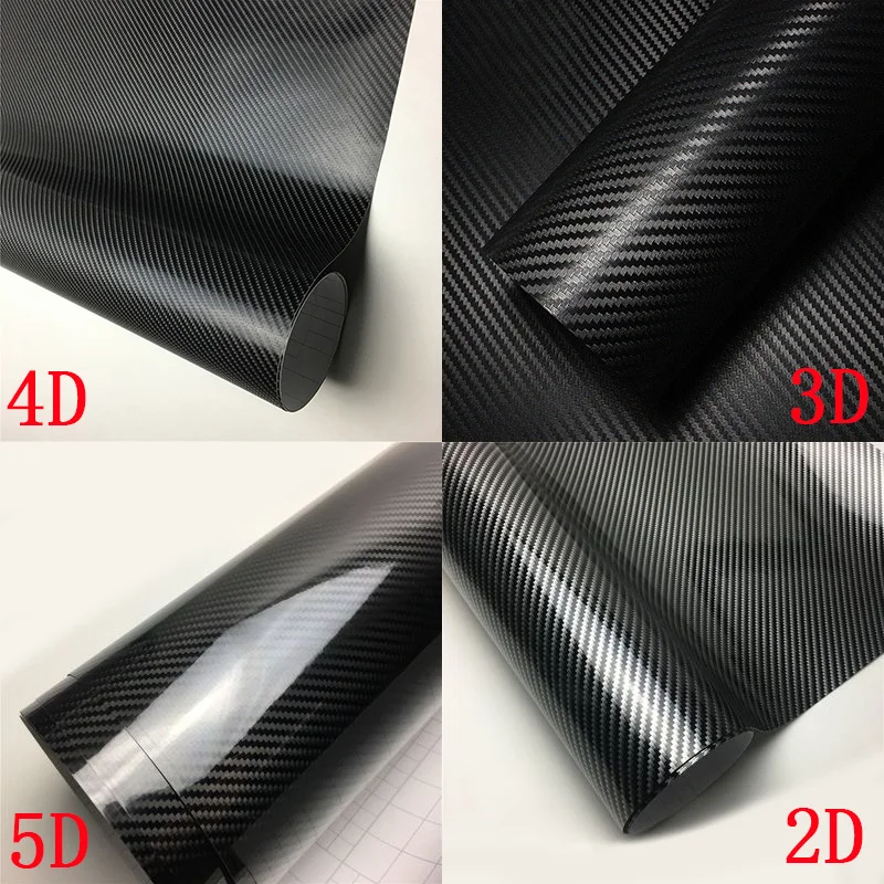 black 2D 3D 4D 5D Carbon Fiber Vinyl Car Wrap Sheet Roll Film Car stickers and Decals Waterproof Motorcycle Sticker Styling
black 2D 3D 4D 5D Carbon Fiber Vinyl Car Wrap Sheet Roll Film Car stickers and Decals Waterproof Motorcycle Sticker Styling