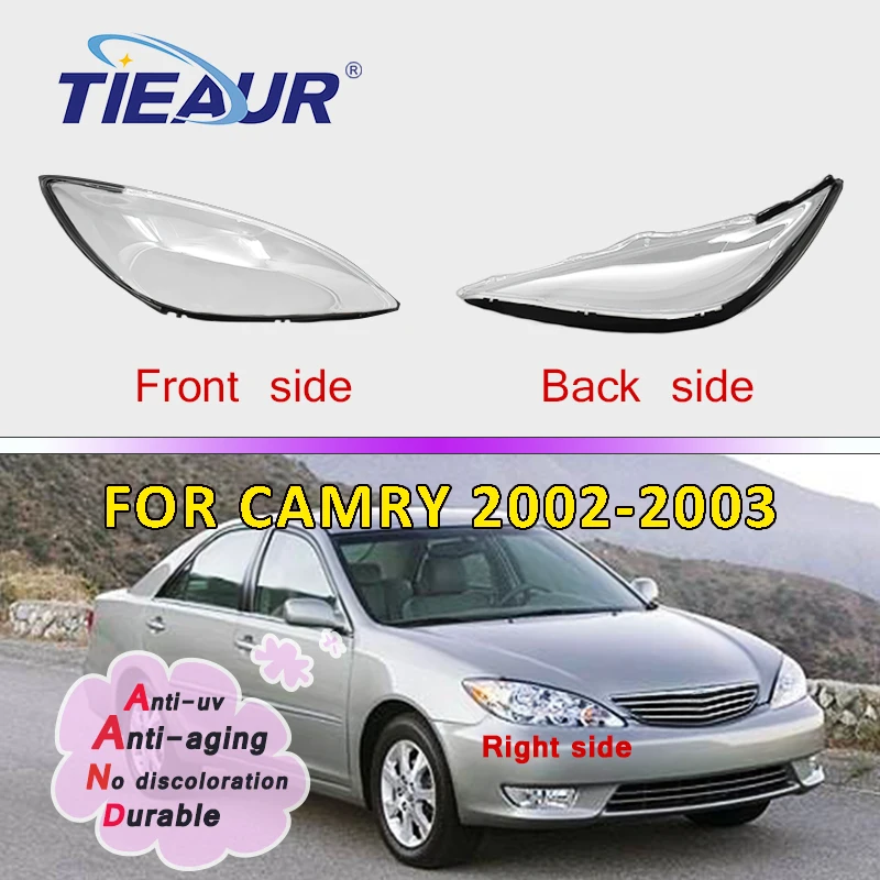 Front Headlamp Lampshades Transparent Lamp Shell Masks for Toyota Camry ACV40 Headlight Glass Lens Cover 2002-2003 Replacement
Front Headlamp Lampshades Transparent Lamp Shell Masks for Toyota Camry ACV40 Headlight Glass Lens Cover 2002-2003 Replacement