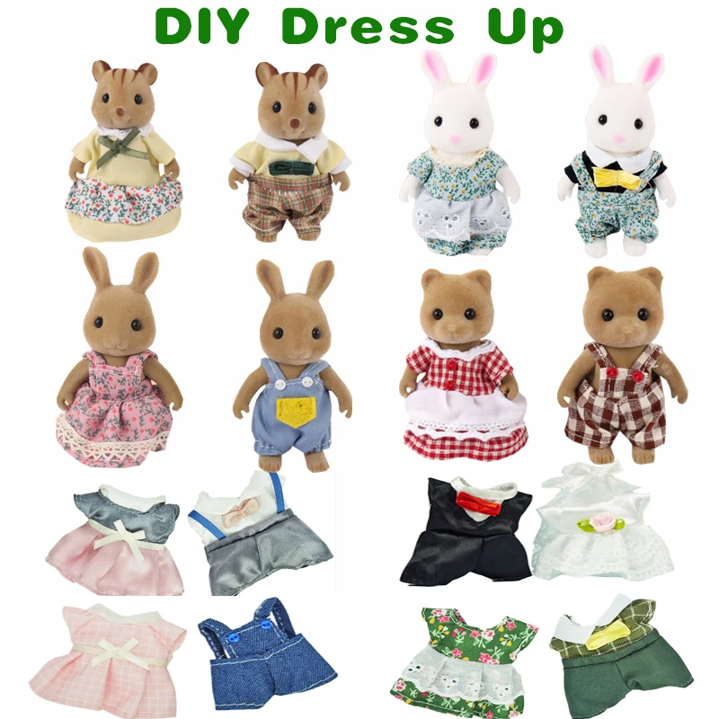 1/12 Miniature Dollhouse Furniture Accessories Plush Dolls Forest Rabbit Family Critters Outfits Shirt Skirt Dress Toys For Girl
1/12 Miniature Dollhouse Furniture Accessories Plush Dolls Forest Rabbit Family Critters Outfits Shirt Skirt Dress Toys For Girl