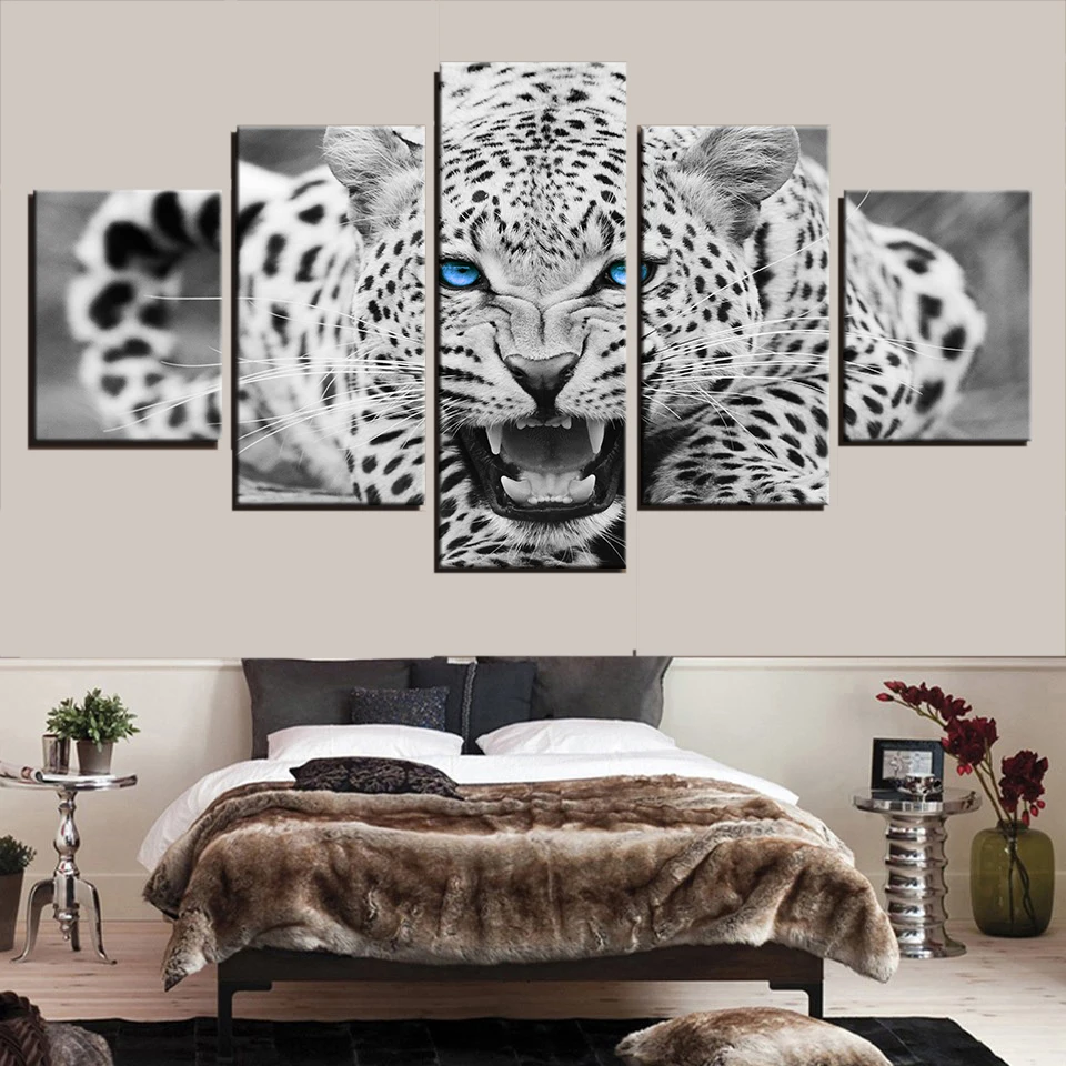 5 Pieces Canvas Wall Art Blue Eyes Leopard Tiger Painting Living Room Modern Decoration Animal Picture Print Home Decor Artwork
5 Pieces Canvas Wall Art Blue Eyes Leopard Tiger Painting Living Room Modern Decoration Animal Picture Print Home Decor Artwork