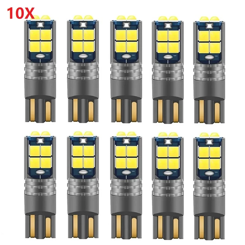 10pcs High Quality 3030 T10 W5W Super Bright Car Interior Reading Dome Light Marker Lamp 168 194 LED Auto Wedge Parking Bulbs
10pcs High Quality 3030 T10 W5W Super Bright Car Interior Reading Dome Light Marker Lamp 168 194 LED Auto Wedge Parking Bulbs
