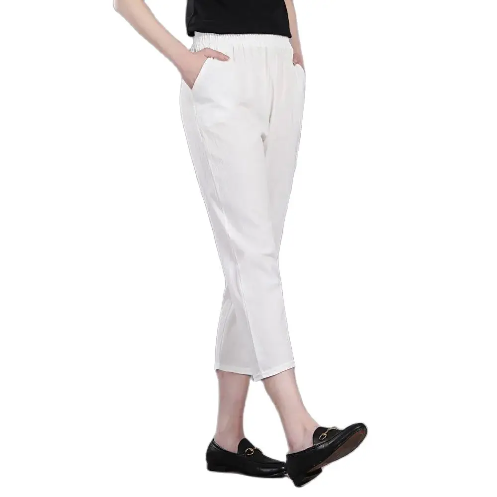 Middle Aged Women Casual Straight Pants Female Loose Elegant Fashion Spring Summer Elastic Waist Solid Color Pants Size 4XL
Middle Aged Women Casual Straight Pants Female Loose Elegant Fashion Spring Summer Elastic Waist Solid Color Pants Size 4XL