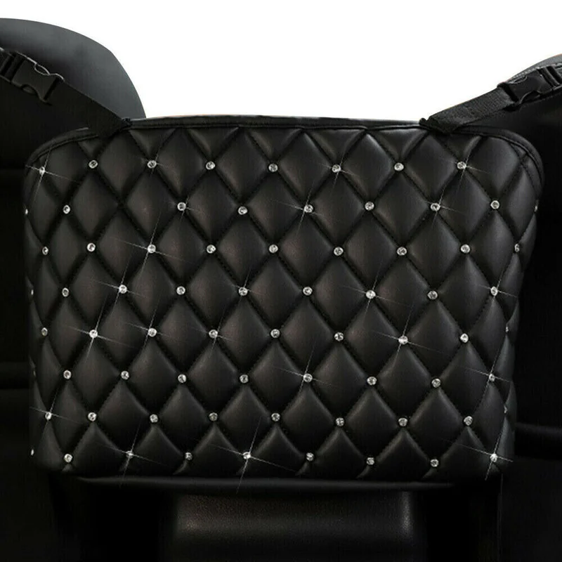 Leather Car Organizer Backseat Storage Handbag Holder Organizer Mesh Large Capacity Bag Diamond Gadgets Interior Car Accessory
Leather Car Organizer Backseat Storage Handbag Holder Organizer Mesh Large Capacity Bag Diamond Gadgets Interior Car Accessory