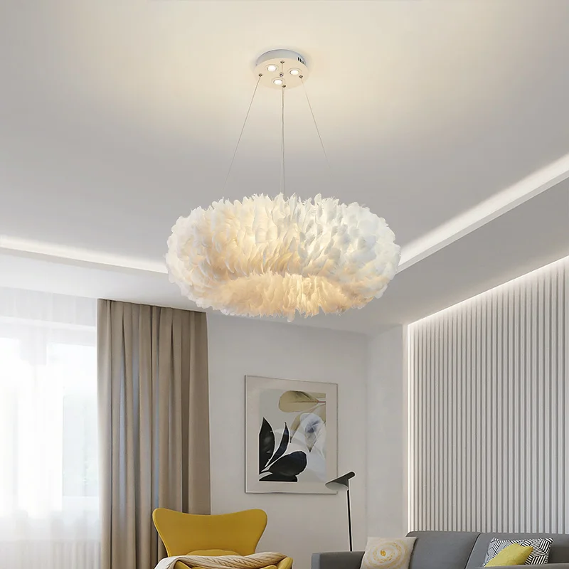 Feather Pendant Light Net Red Living Room Bedroom Lamp Creative Clothing Store Hanging Lamp Model Room Decoration Chandeliers
Feather Pendant Light Net Red Living Room Bedroom Lamp Creative Clothing Store Hanging Lamp Model Room Decoration Chandeliers