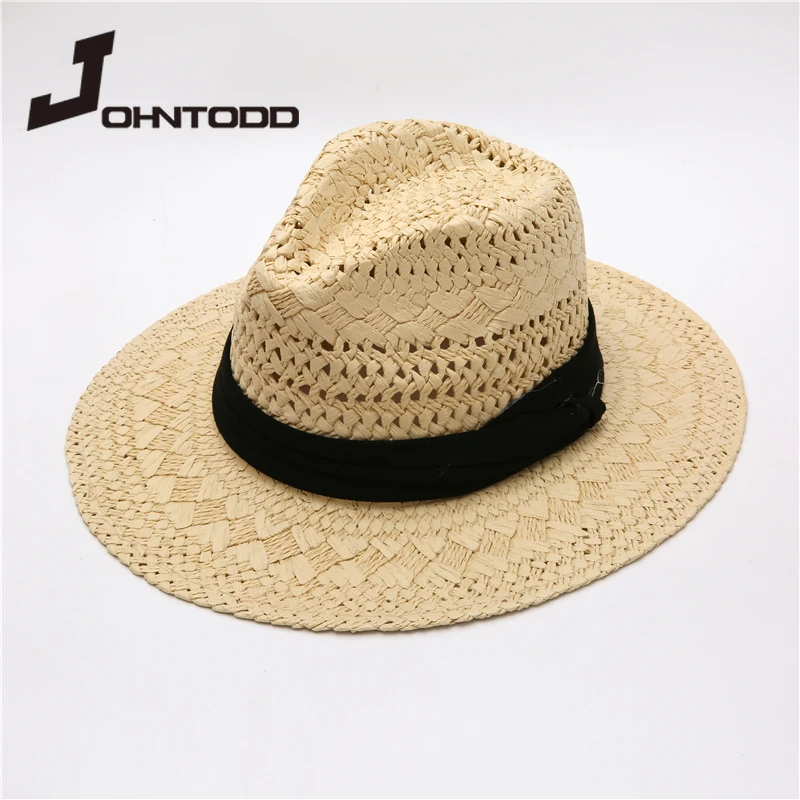 2021 Summer Women Straw Jazz Hat with Black Ribbon Sunshade Flat Cap UV Protect Travel Cap Beach Fedora Panama Hat Visors Hats
2021 Summer Women Straw Jazz Hat with Black Ribbon Sunshade Flat Cap UV Protect Travel Cap Beach Fedora Panama Hat Visors Hats