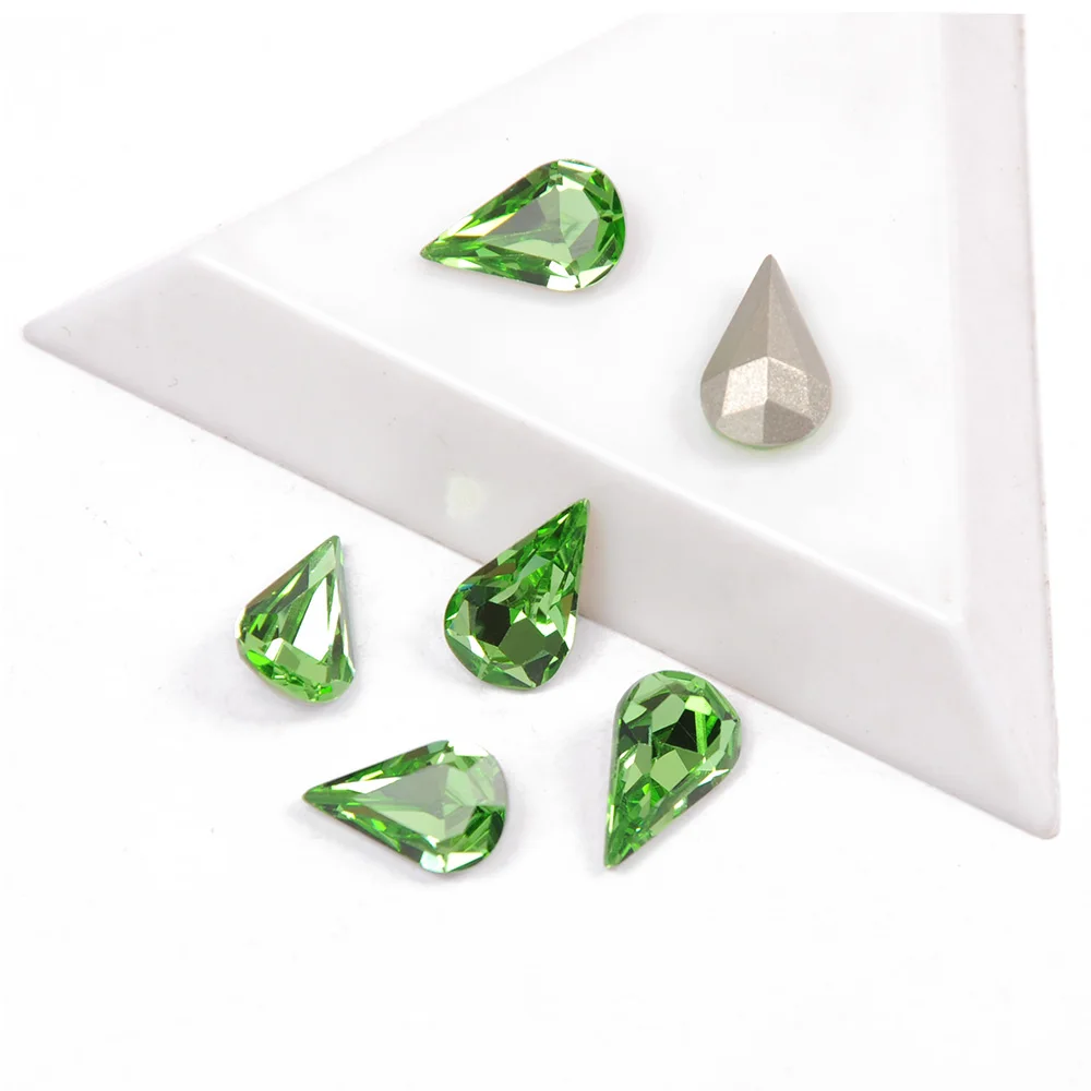 Super Glitter Crystal Peridot Color Pear Shaped Mixed Size 27pcs 21pcs 12pcs Pointback Glass Rhinestone For 3D Nails Art Gems
Super Glitter Crystal Peridot Color Pear Shaped Mixed Size 27pcs 21pcs 12pcs Pointback Glass Rhinestone For 3D Nails Art Gems