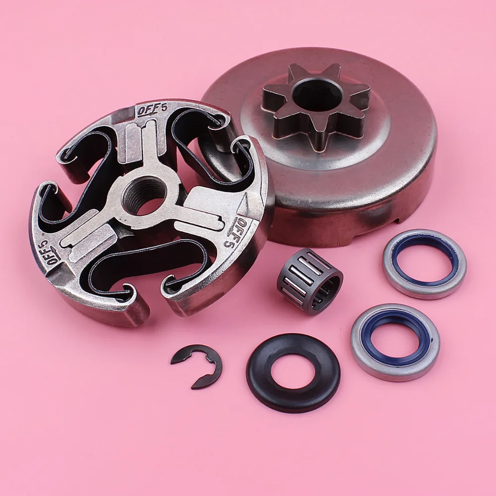 3/8 7T Clutch Drum Washer E-clip Oil Seal Kit For Husqvarna 362 365 371 372 Chain Saw Chainsaw Replacement Spare Part бензопила
3/8 7T Clutch Drum Washer E-clip Oil Seal Kit For Husqvarna 362 365 371 372 Chain Saw Chainsaw Replacement Spare Part бензопила