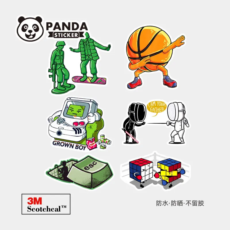 6pcs Cool Brand Logo Stickers Waterproof Skateboard Car Guitar Motorcycle Luggage Suitcase Graffiti DIY Sticker Kid Toy
6pcs Cool Brand Logo Stickers Waterproof Skateboard Car Guitar Motorcycle Luggage Suitcase Graffiti DIY Sticker Kid Toy