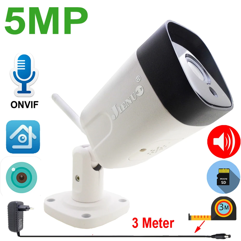 JIENUO 5MP IP камера беспроводная 64G Cctv камера безопасности двухстороннее аудио домашнее наблюдение наружное водонепроницаемое ночное видение Wifi Xmeye
JIENUO 5MP IP камера беспроводная 64G Cctv камера безопасности двухстороннее аудио домашнее наблюдение наружное водонепроницаемое ночное видение Wifi Xmeye