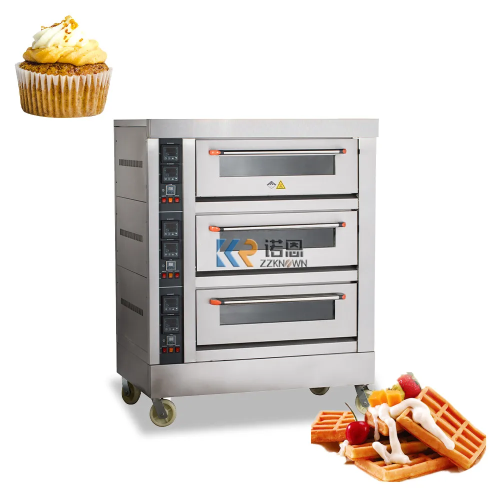 Electric 3 Deck 6 Tray Bakery Equipment Commercial Desk Oven Machine for Baking
Electric 3 Deck 6 Tray Bakery Equipment Commercial Desk Oven Machine for Baking