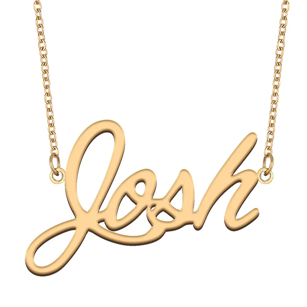 Josh Name Necklace for Women Personalized Stainless Steel Jewelry Gold color Nameplate Pendant Femme Mothers Girlfriend Gift
Josh Name Necklace for Women Personalized Stainless Steel Jewelry Gold color Nameplate Pendant Femme Mothers Girlfriend Gift