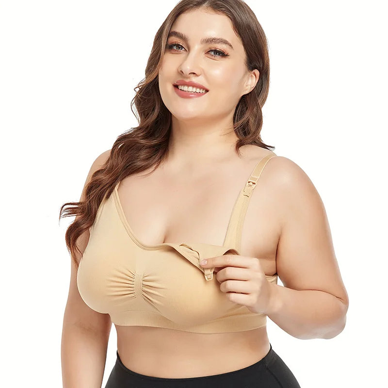 Oversized Pregnant Women's Breast-feeding Bra Without Steel Ring And Front Buckle Wireless Bras For Women Maternity Lingerie
Oversized Pregnant Women's Breast-feeding Bra Without Steel Ring And Front Buckle Wireless Bras For Women Maternity Lingerie