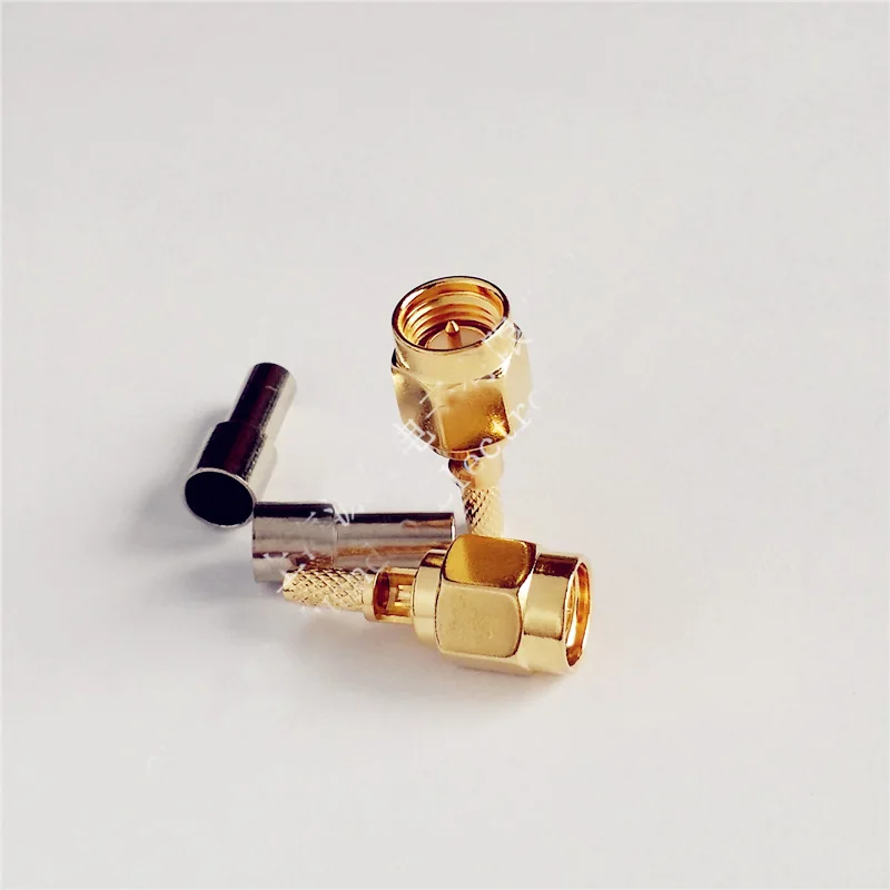 100pcs Copper Gold Plated SMA Male Plug Center Window Crimp RG174 RG316 LMR100 Cable RF Connectors
100pcs Copper Gold Plated SMA Male Plug Center Window Crimp RG174 RG316 LMR100 Cable RF Connectors