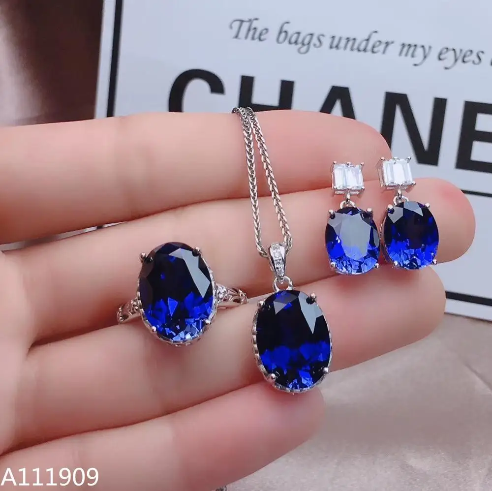 KJJEAXCMY boutique jewelry 925 sterling silver inlaid Natural sapphire gemstone Necklace Ring Earring Suit Support detection
KJJEAXCMY boutique jewelry 925 sterling silver inlaid Natural sapphire gemstone Necklace Ring Earring Suit Support detection