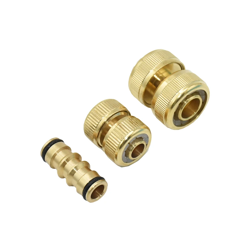 6pcs 5/8" 1/2" 3/4" Brass Hose Repair Quick Connector Extend Pipe Copper Connector With lock Nut Car Wash Water Gun Fittings
6pcs 5/8" 1/2" 3/4" Brass Hose Repair Quick Connector Extend Pipe Copper Connector With lock Nut Car Wash Water Gun Fittings