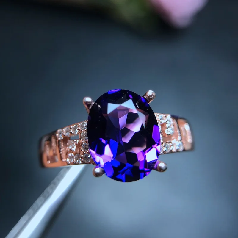 2021 New Style Amethyst Ring American Style Craftsmanship 925 Silver Live Open Jewelry
2021 New Style Amethyst Ring American Style Craftsmanship 925 Silver Live Open Jewelry