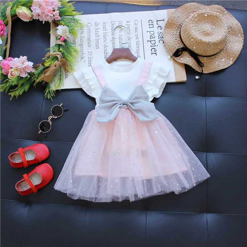 2020 New summer new girl big bow Princess dresses+White flying sleeve T-shirt baby children kids birthday party dresses
2020 New summer new girl big bow Princess dresses+White flying sleeve T-shirt baby children kids birthday party dresses