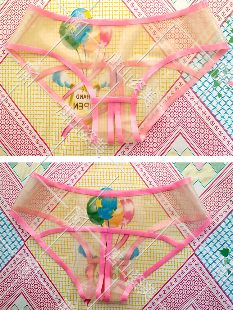 TRANSPARENT LATEX BRIEFS WOMEN SEXY LATEX UNDERWEAR WITH PINK TRIMS OPEN CROTCH CUSTOM MADE
TRANSPARENT LATEX BRIEFS WOMEN SEXY LATEX UNDERWEAR WITH PINK TRIMS OPEN CROTCH CUSTOM MADE