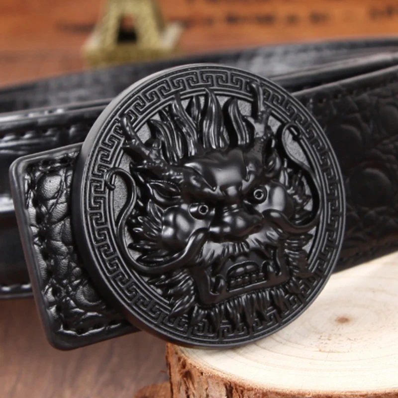 Aoluolan fashion belt male crocodile pattern men's leather belt faucet smooth buckle personalized Business Denim style belt
Aoluolan fashion belt male crocodile pattern men's leather belt faucet smooth buckle personalized Business Denim style belt