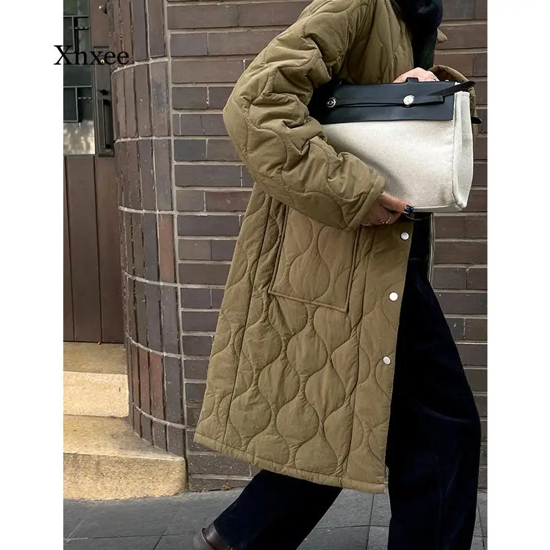 Long Lapel Coat Parkas New Autumn Winter Women Vintage Solid Casual Warm Loose Jacket Female Windbreaker Outwear Clothing
Long Lapel Coat Parkas New Autumn Winter Women Vintage Solid Casual Warm Loose Jacket Female Windbreaker Outwear Clothing